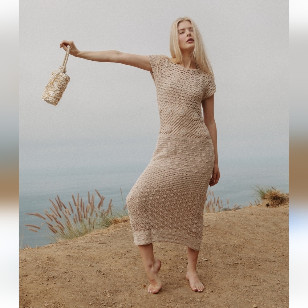 Zara Crochet Knit Dress